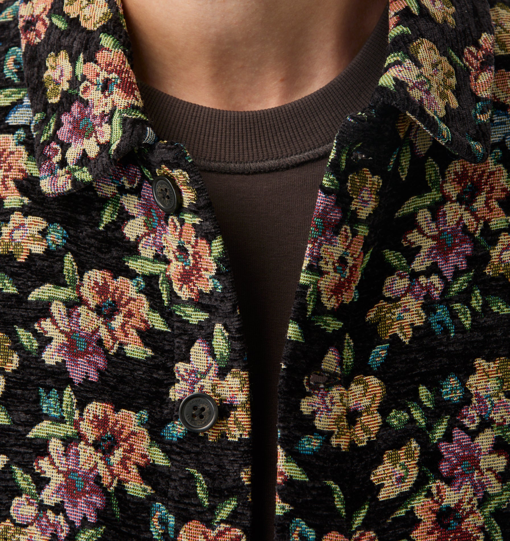Floral Overshirt - Dark Floral