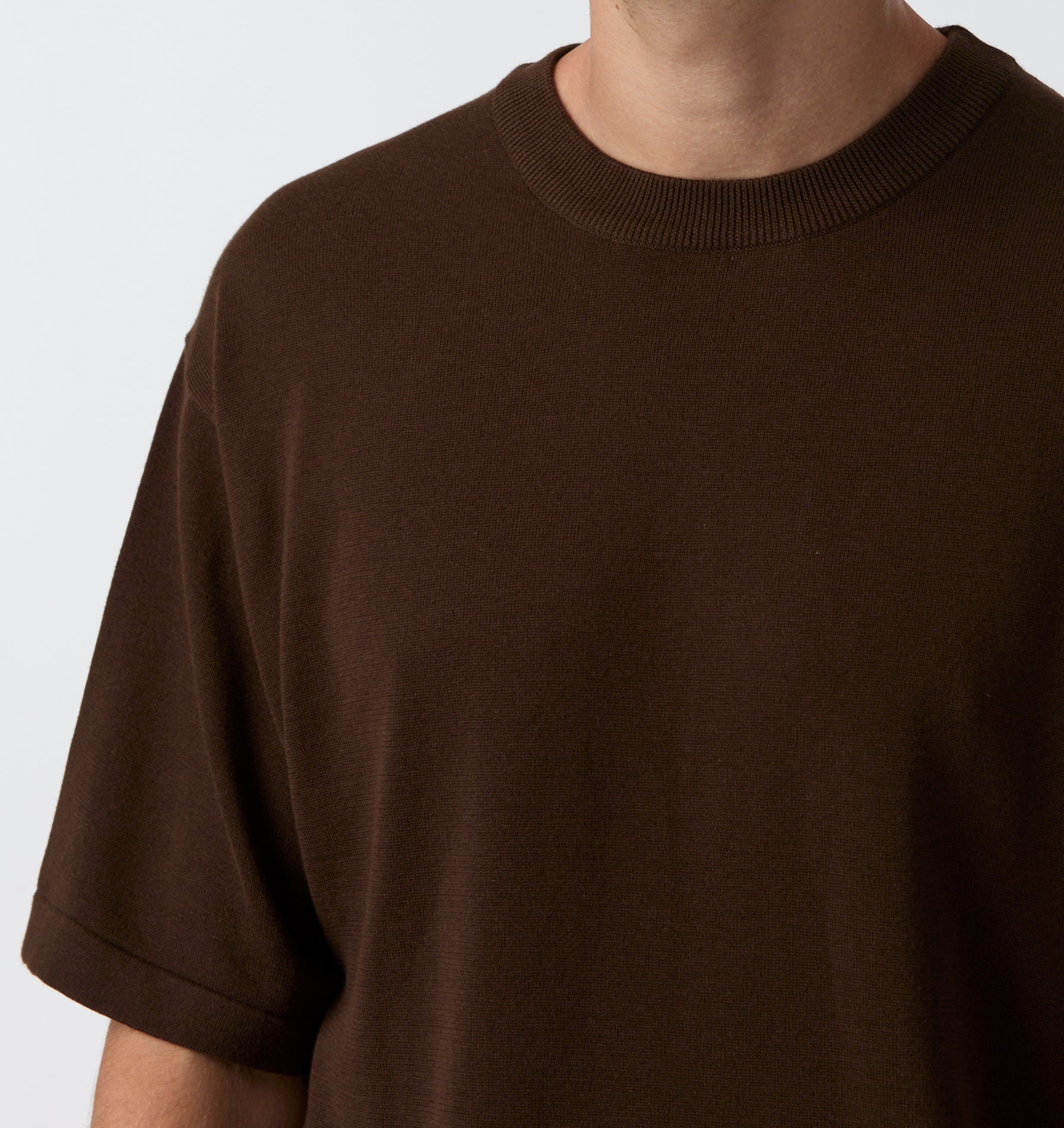 Knit Tee - Brown