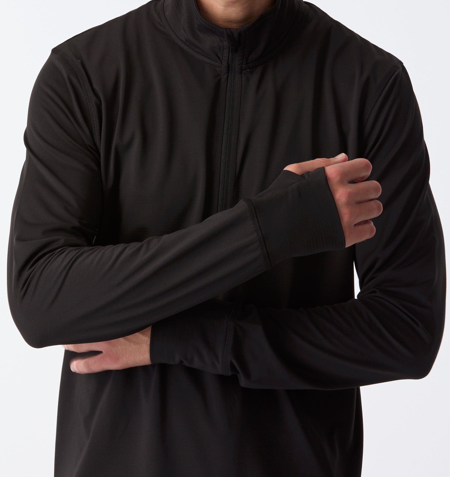 Active Zip Pullover - Black