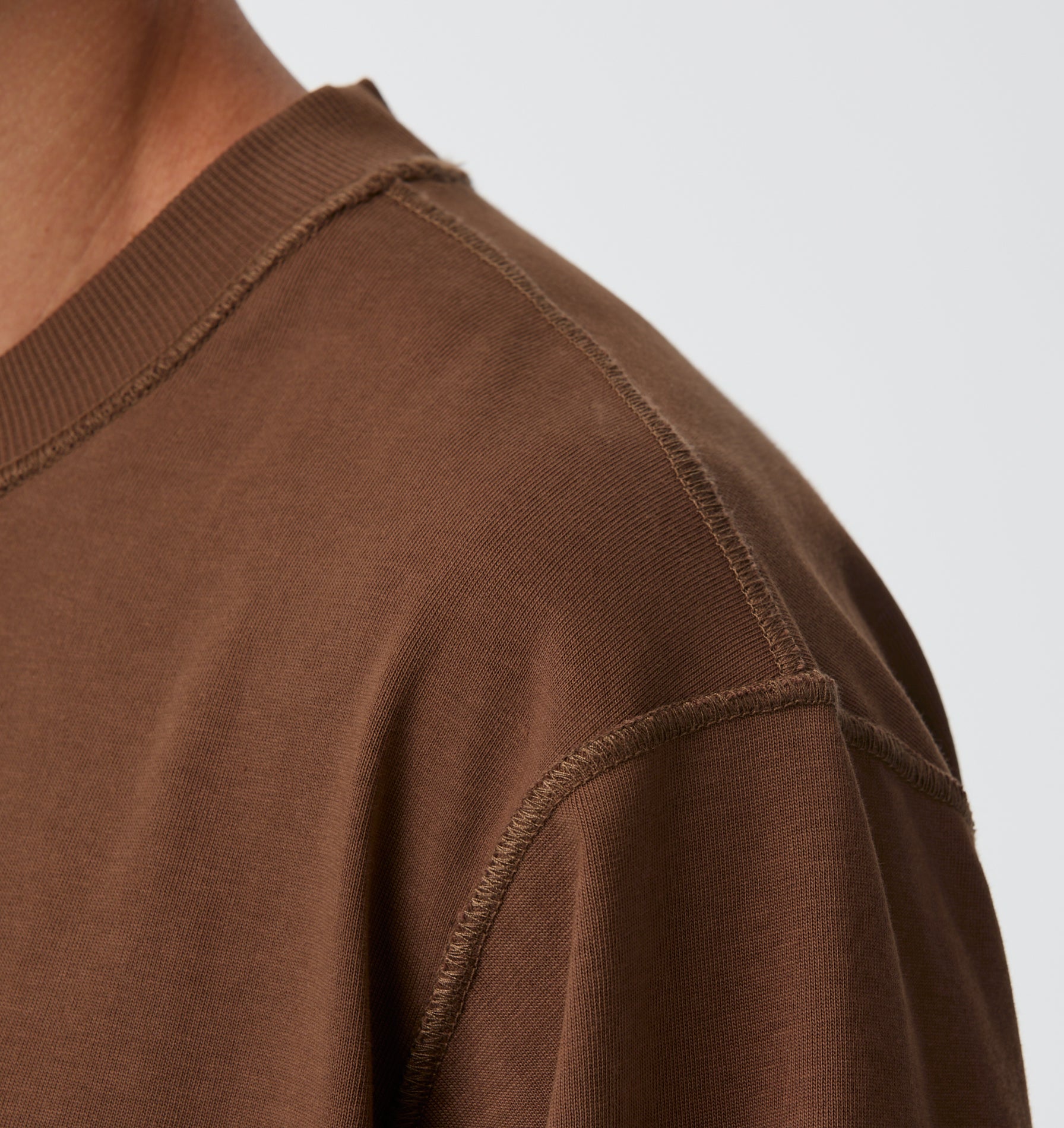 Crop Box Tee - Toffee