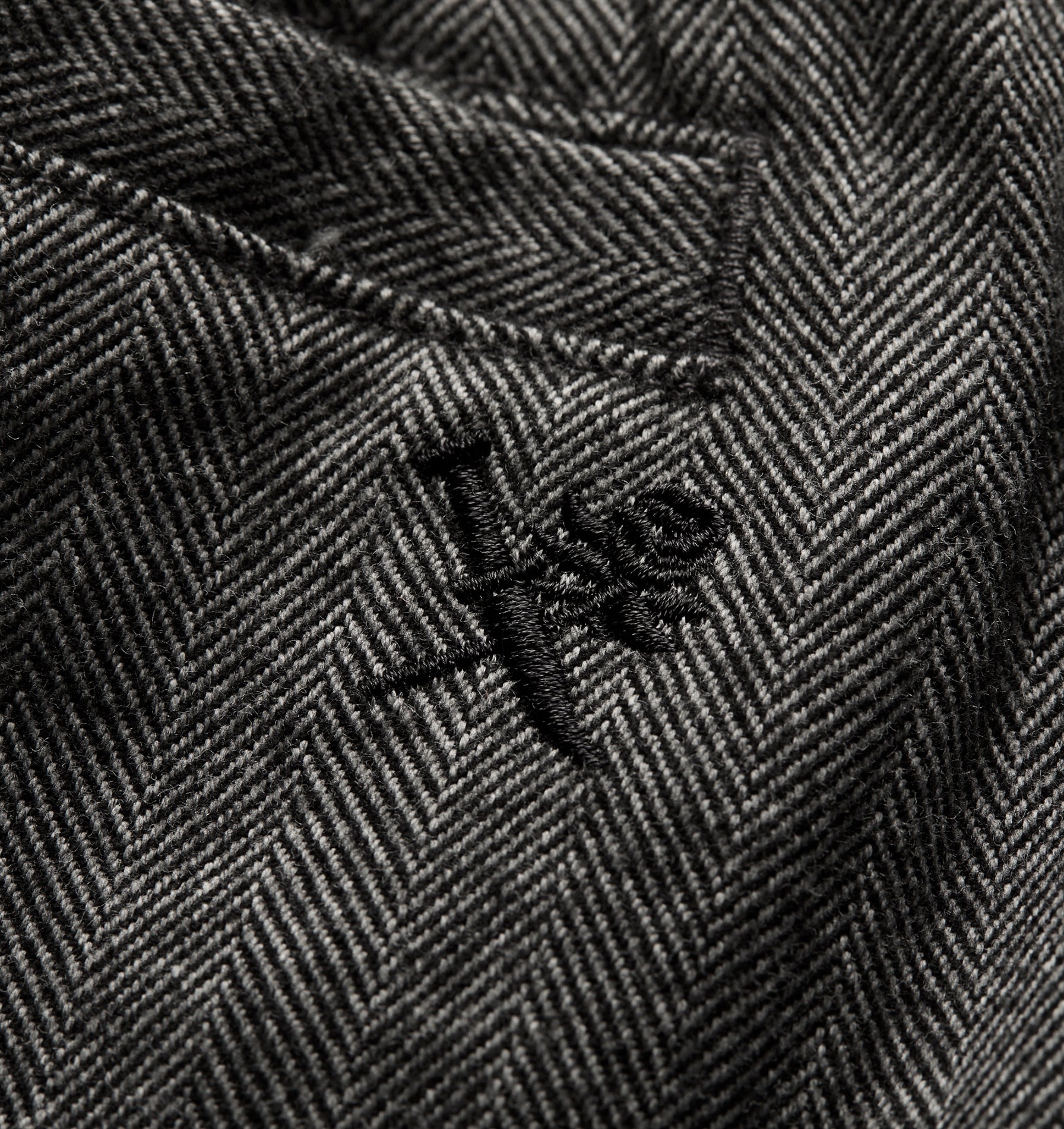 Alby Pleated Short - Grey Herringbone
