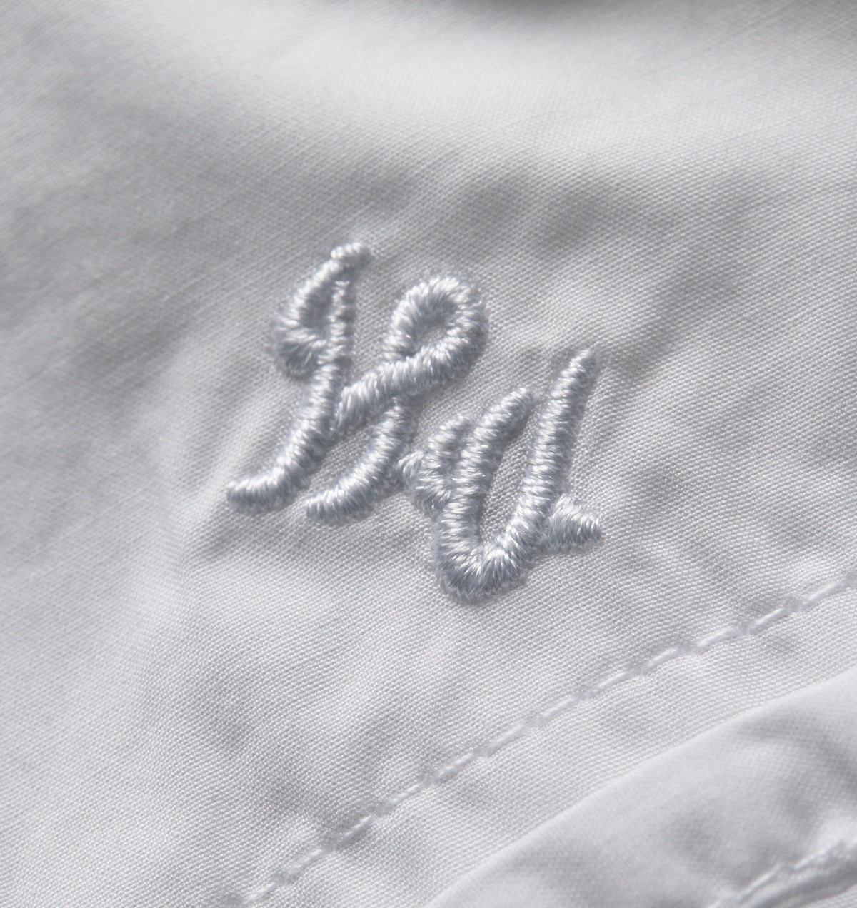Crop LS Shirt - White Poplin
