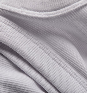 Ribbed Slim Tank - White