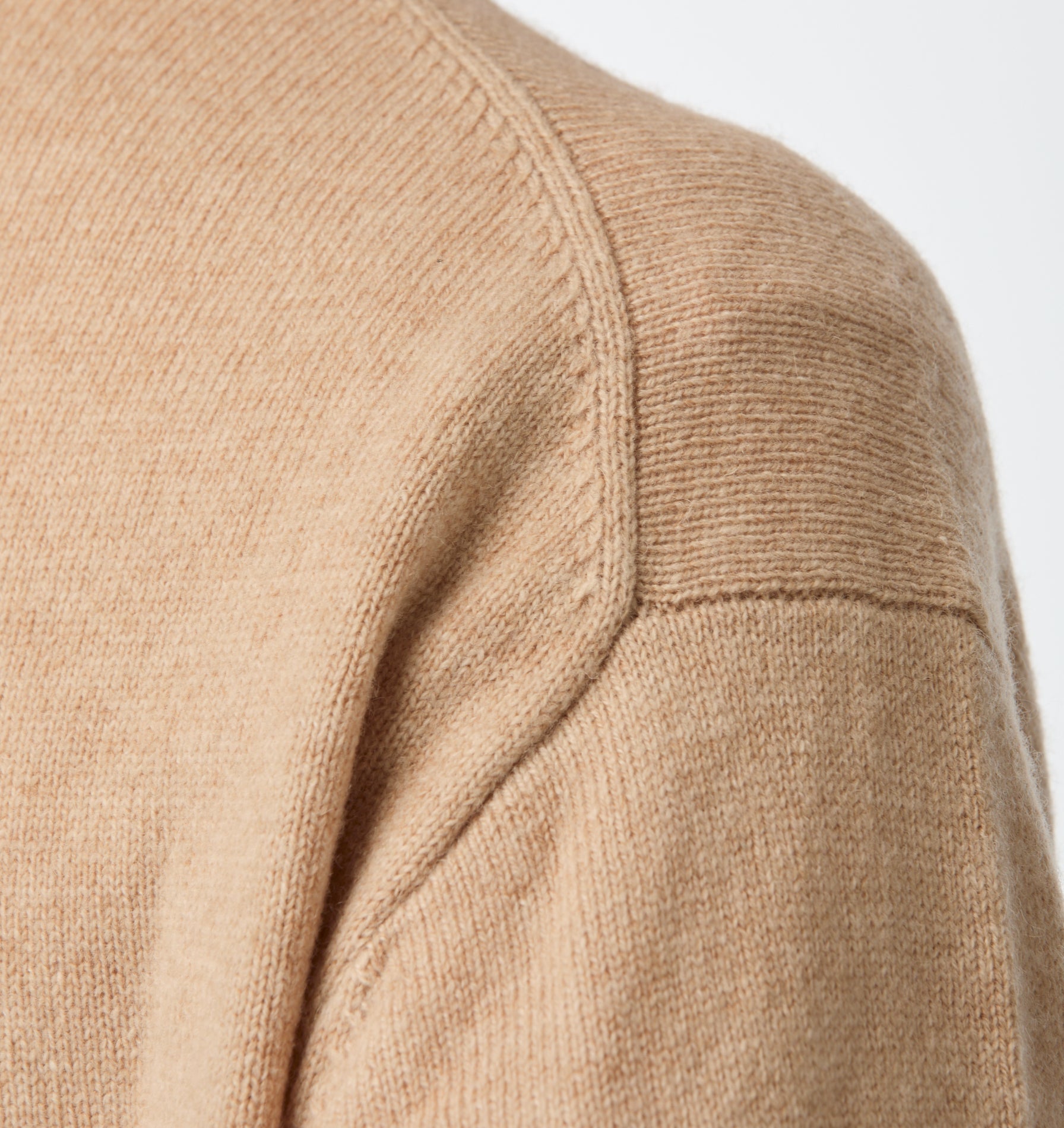 Rolled Neck Knit Sweater - Oatmeal