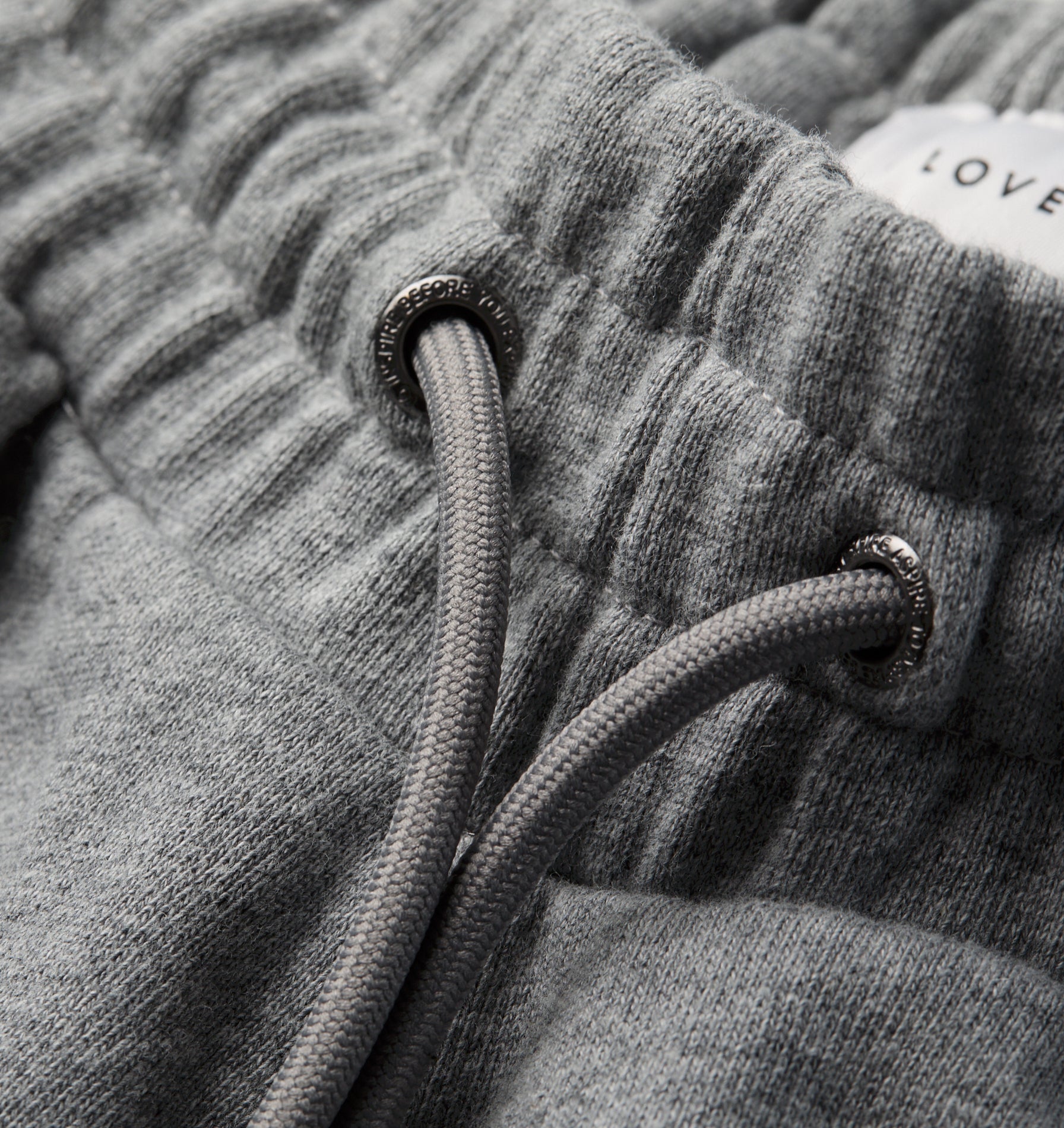 Wide Leg Track Pant - Grey Marle