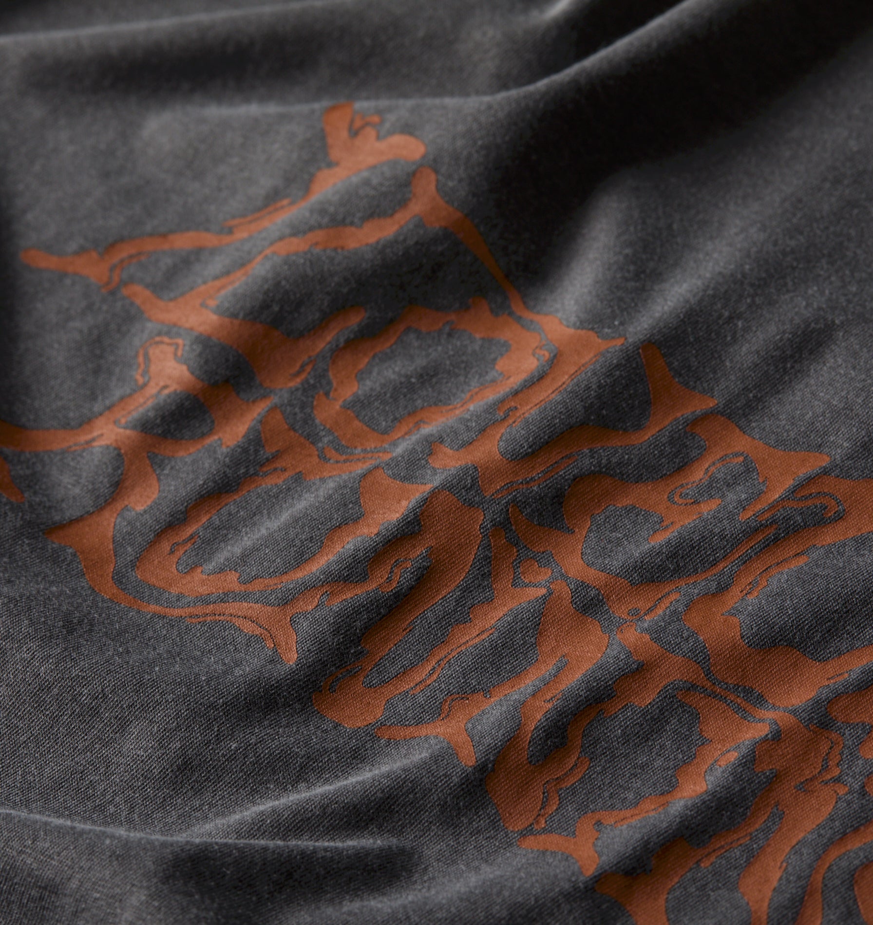 Liquified Active Cotton Box Tee - Washed Black