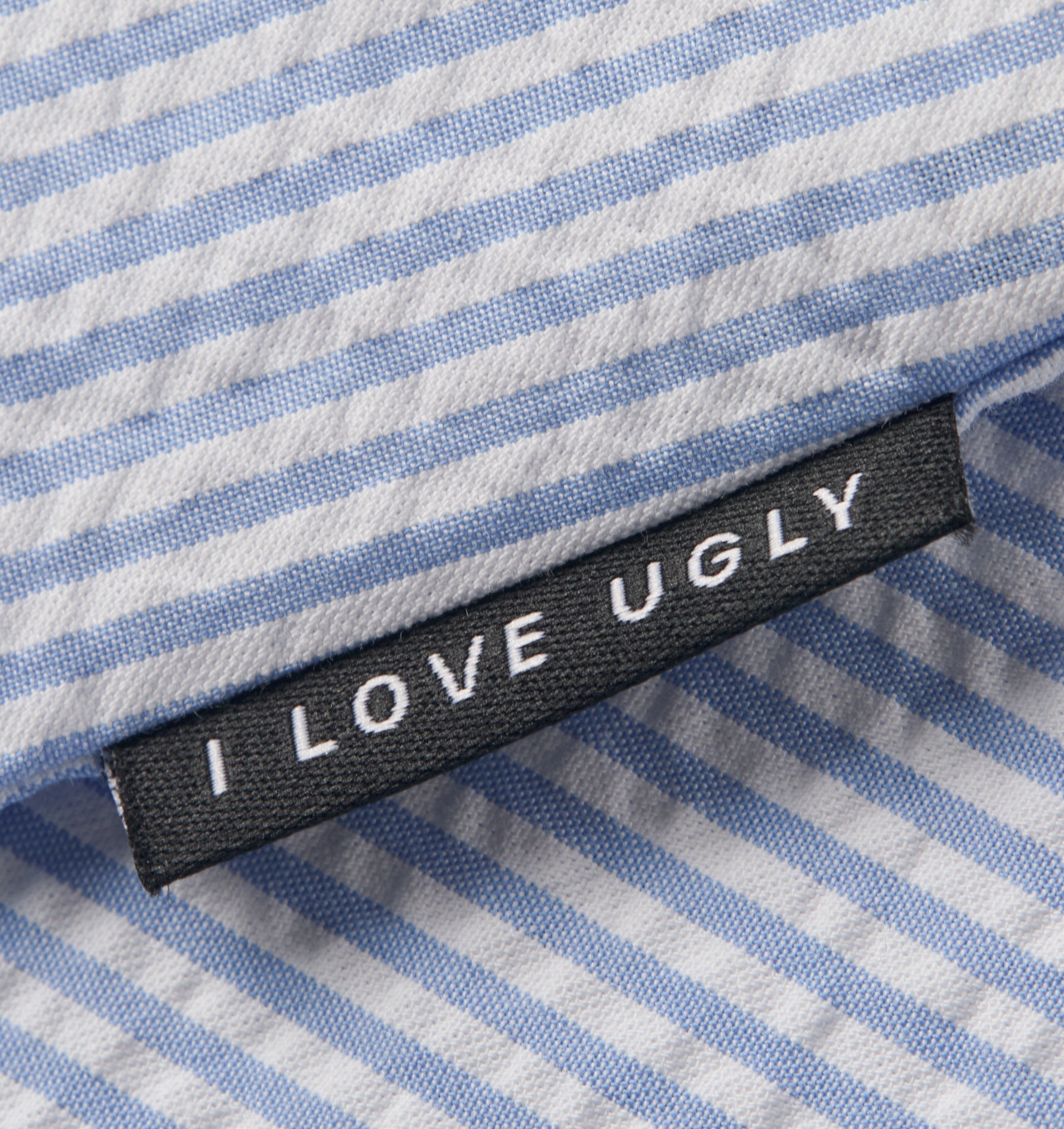 Cuban Collar SS Shirt - Blue Stripe