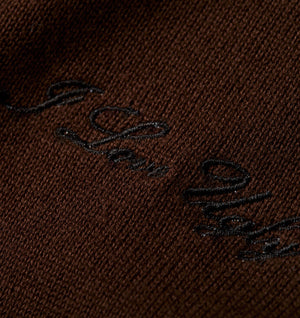 Knit SS Polo - Espresso/Black