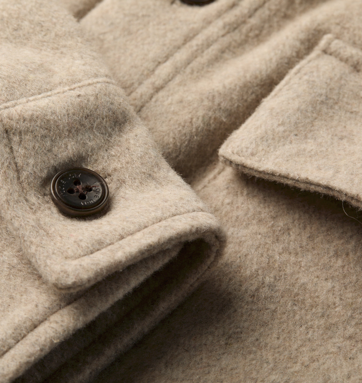 Wool Overshirt - Oatmeal