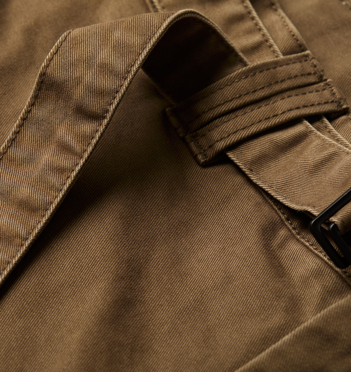 Belted Barrel Leg Short - Moss