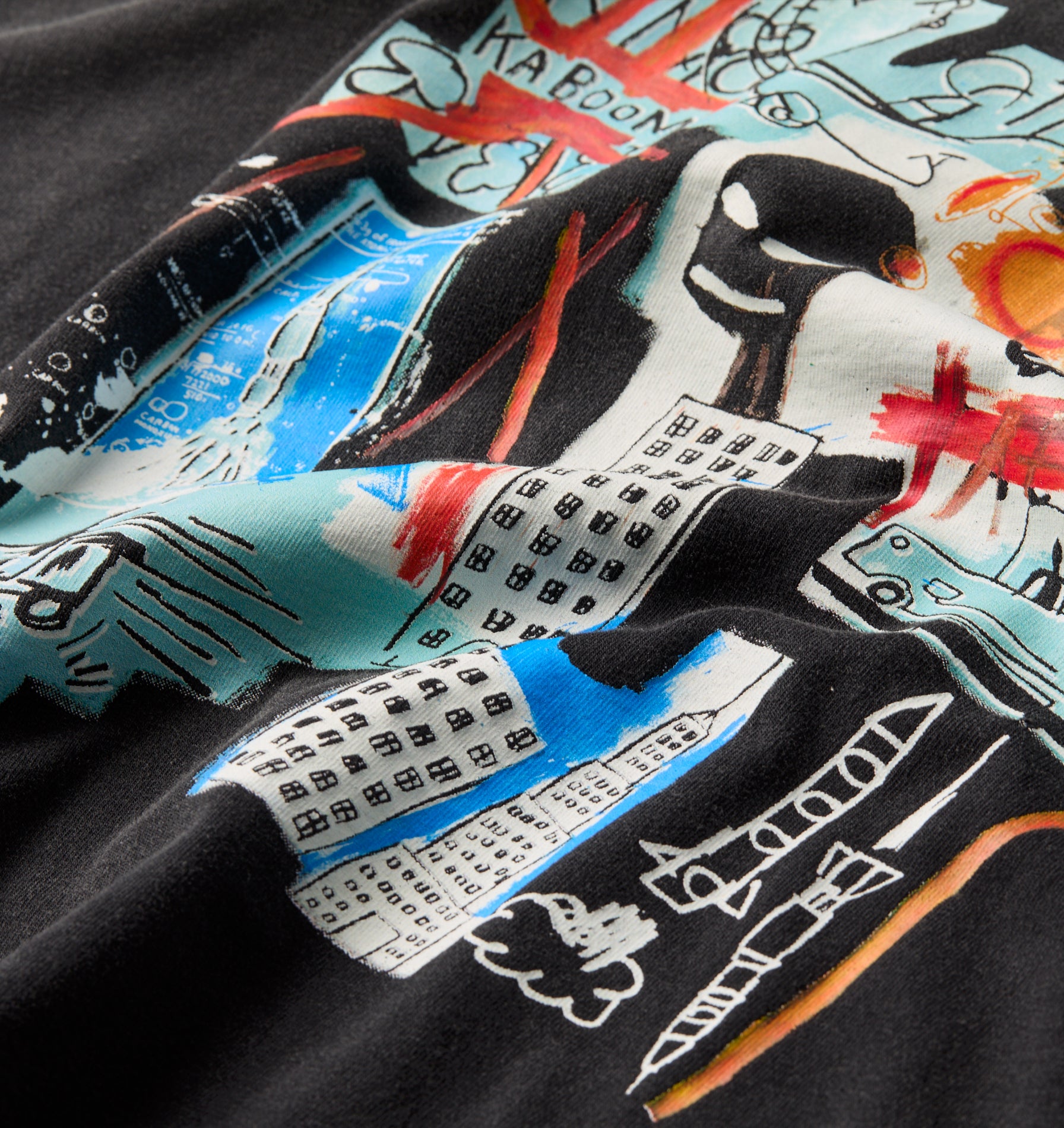 Basquiat Carbon Box Tee 2.0 - Faded Black