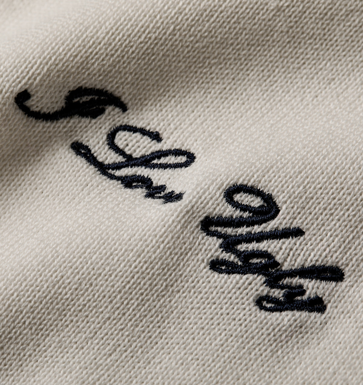 Knit SS Polo - Off White/Navy