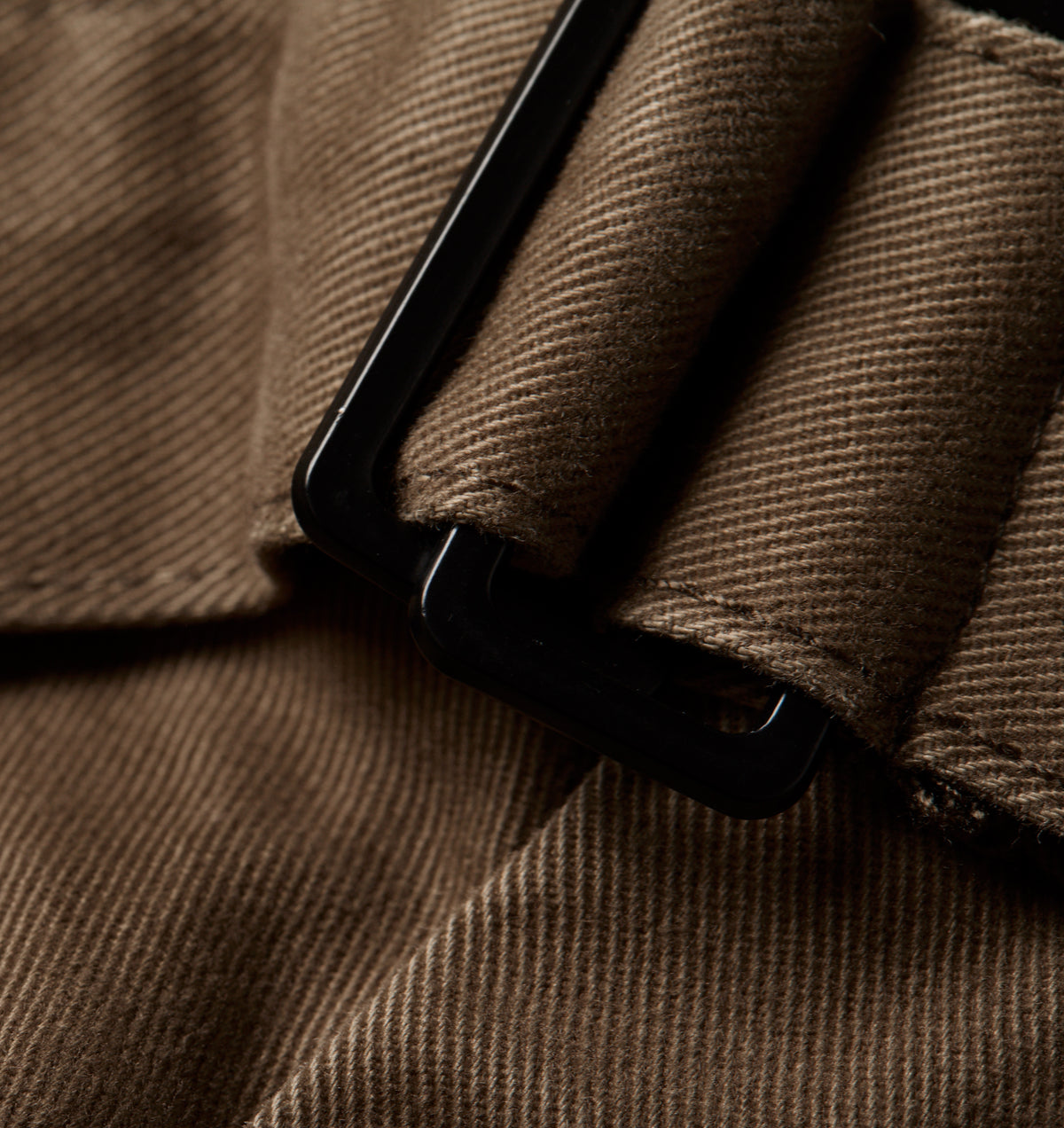 Belted Barrel Leg Pant - Moss