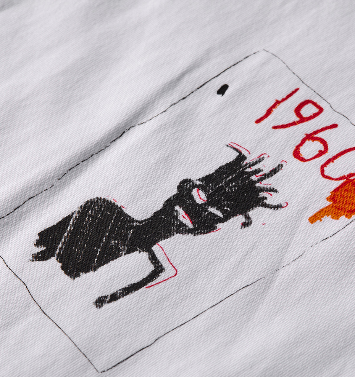Basquiat Scribble Box Tee 2.0 - White