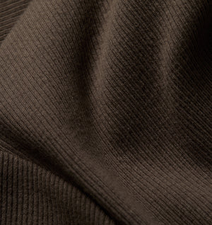 Ribbed Slim Tee - Smoke Moss