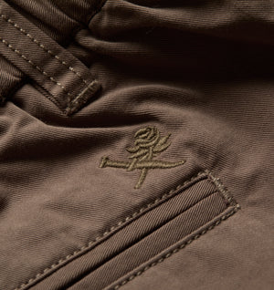 Cotton Albert Pleated Pant - Mushroom