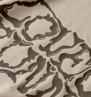 Liquified Active Box Tee - Off White/ Brown