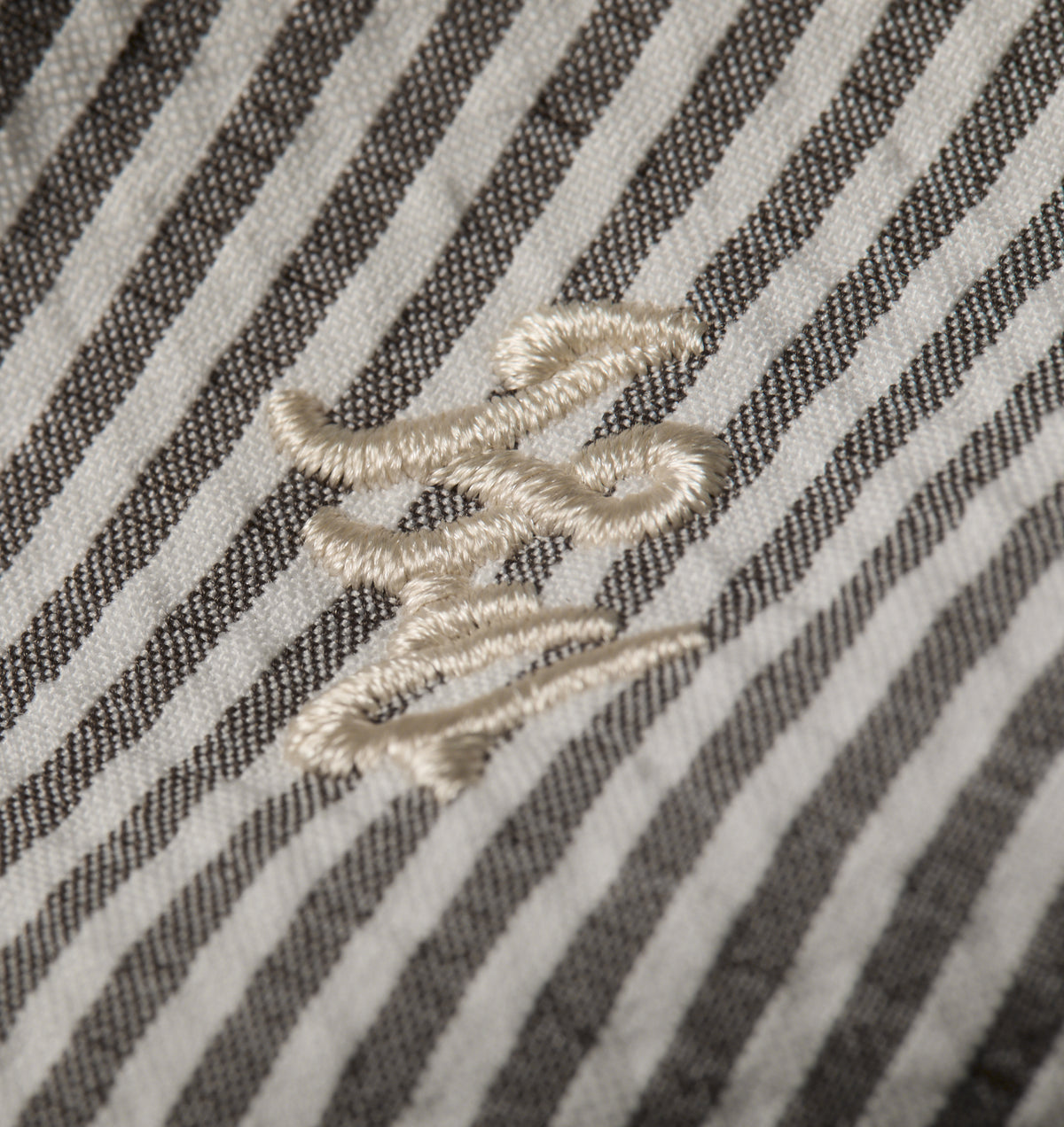 Dawson SS Shirt - White/Black Stripe