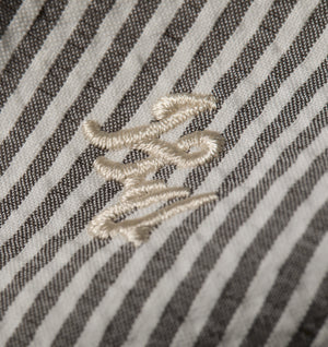 Dawson SS Shirt - White/Black Stripe