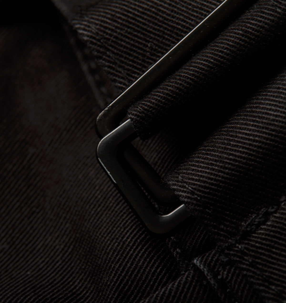 Belted Barrel Leg Short - Black