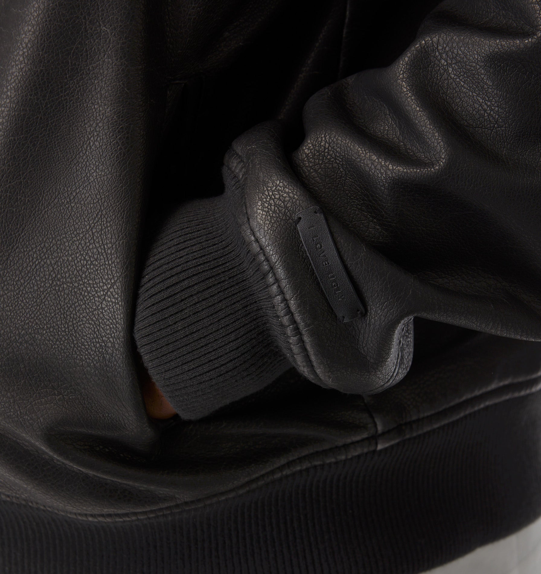 Tanner Faux Leather Jacket - Black