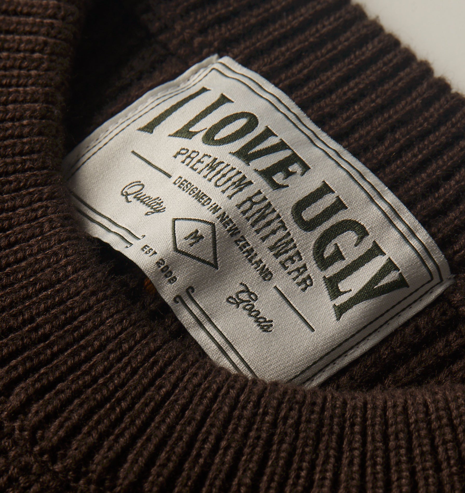Cropped Knit Sweater - Espresso