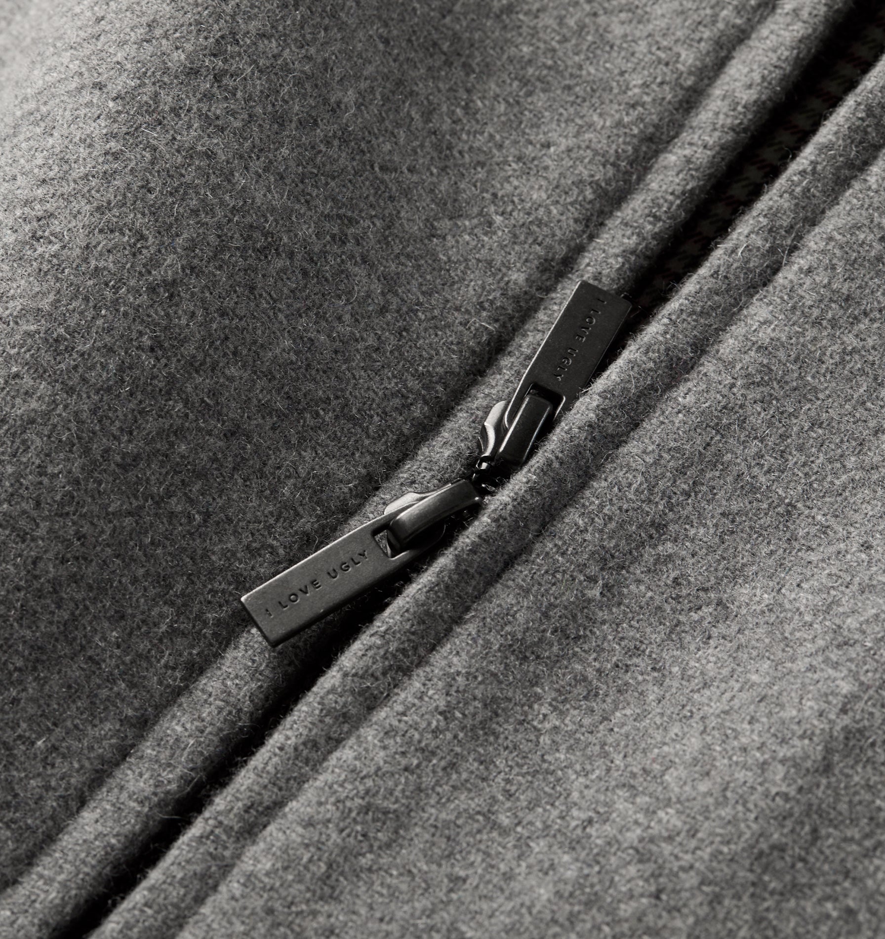 Wool Zip Jacket - Grey Marle