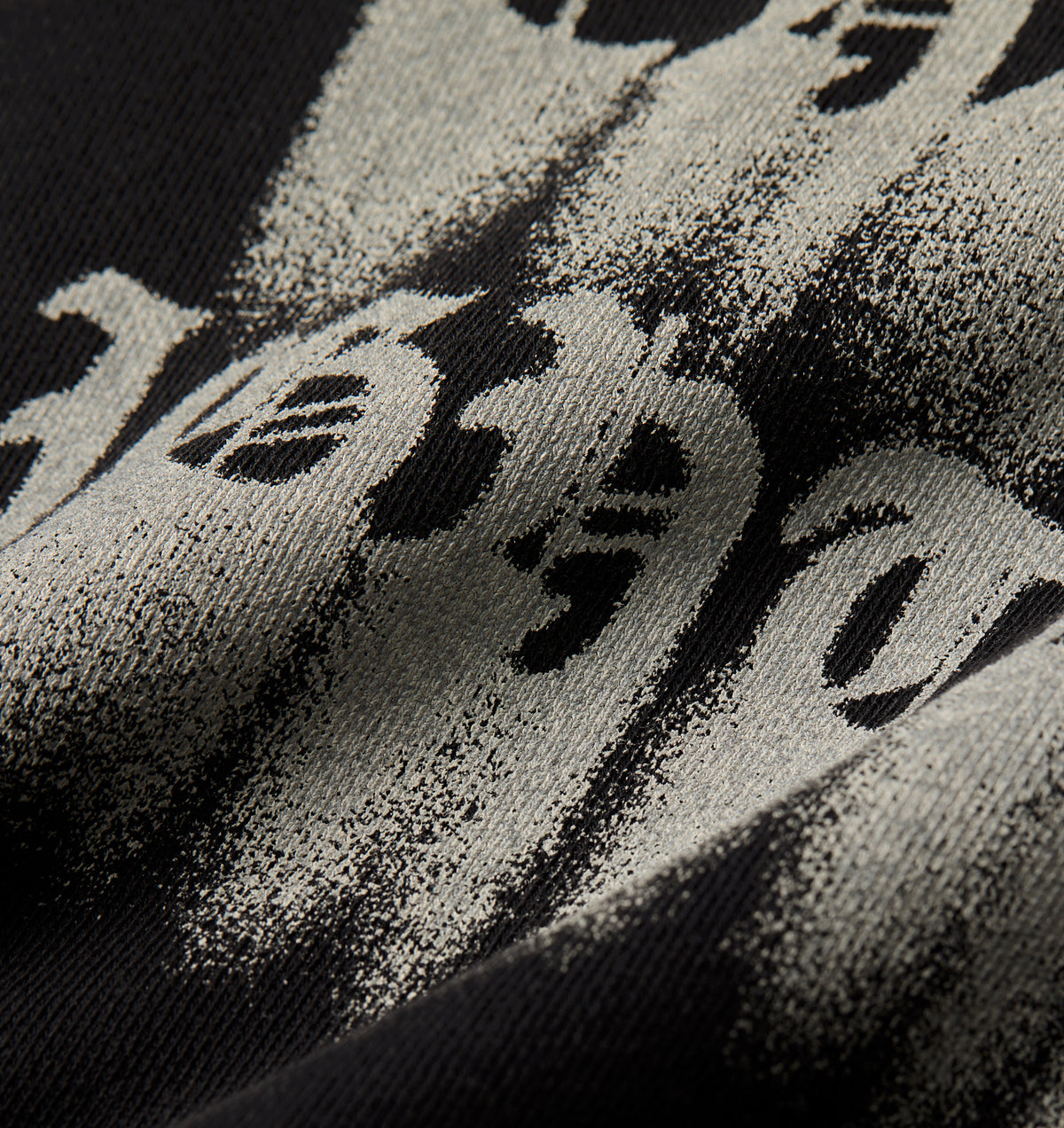 Nightmare Fleece Tee - Faded Black
