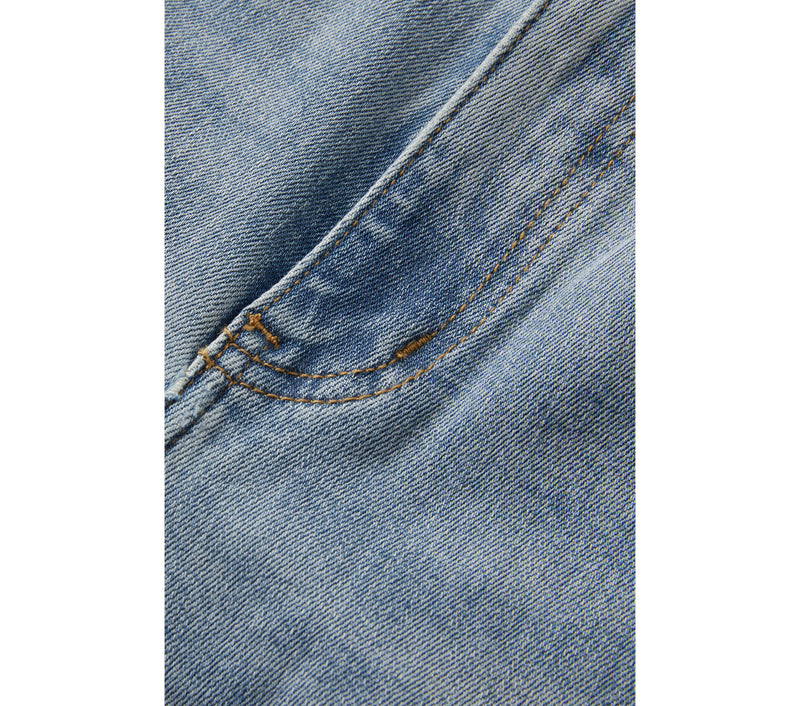 Cropped 90s Denim - Faded Blue