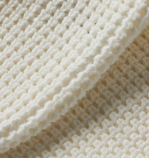 Knit Crew Vest - Off White