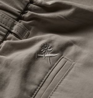 Cotton Albert Pleated Pant - Ecru