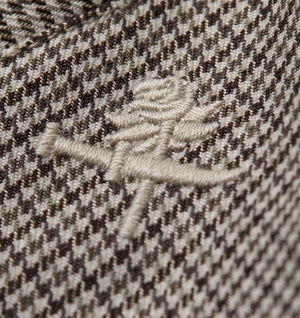 Alby Pleated Short - Grey Houndstooth
