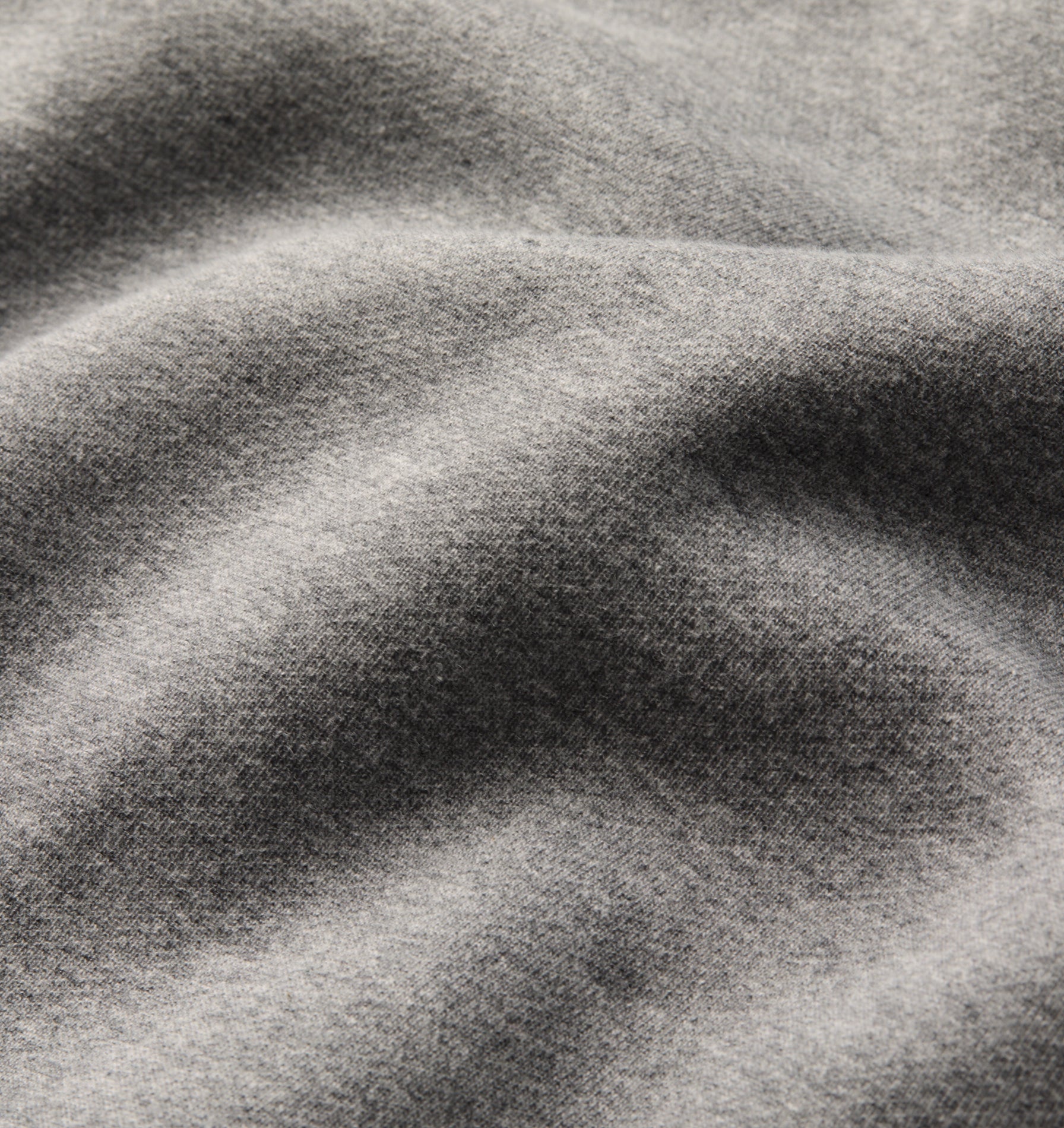 Heavy Crop Box Hood - Grey Marle/Indigo