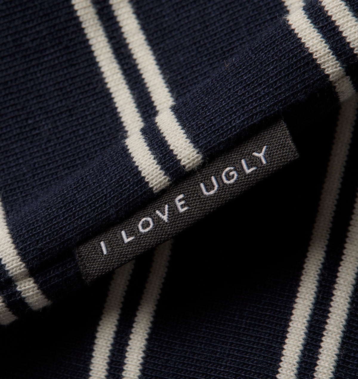 Polo SS Shirt - Navy / Off White Stripe