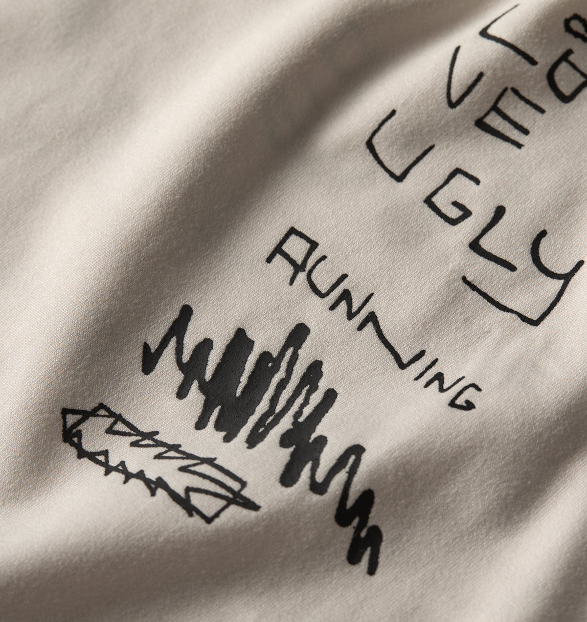 Restrained Active Crop Tee - Off White