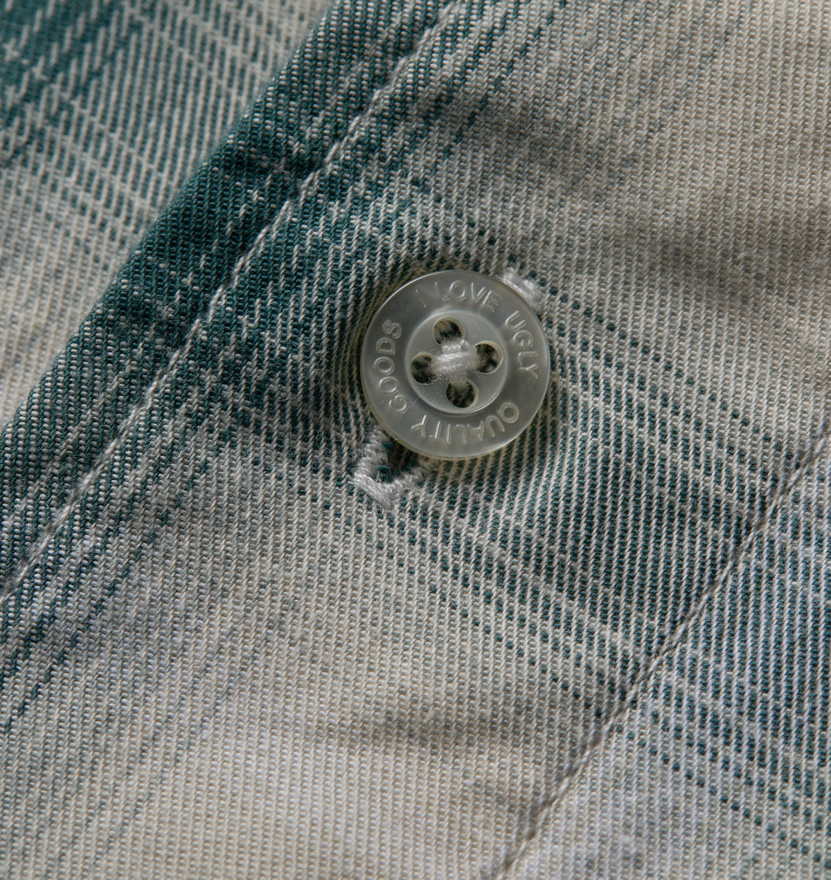 Arlo SS Shirt - White/Teal Check