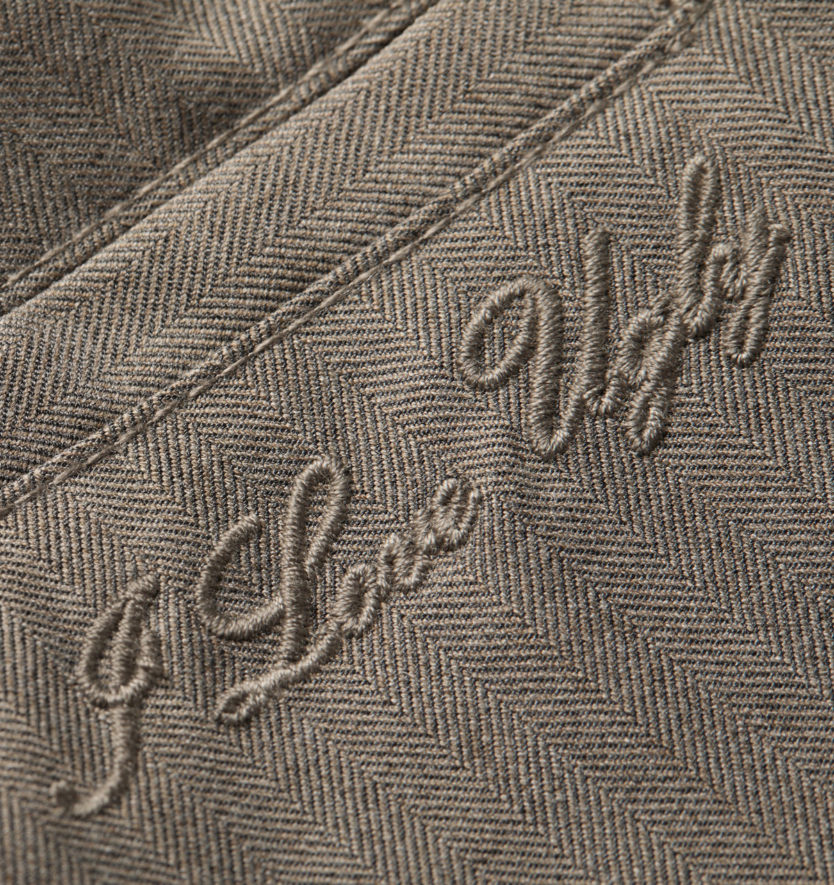 Winston Pant - Sand Herringbone