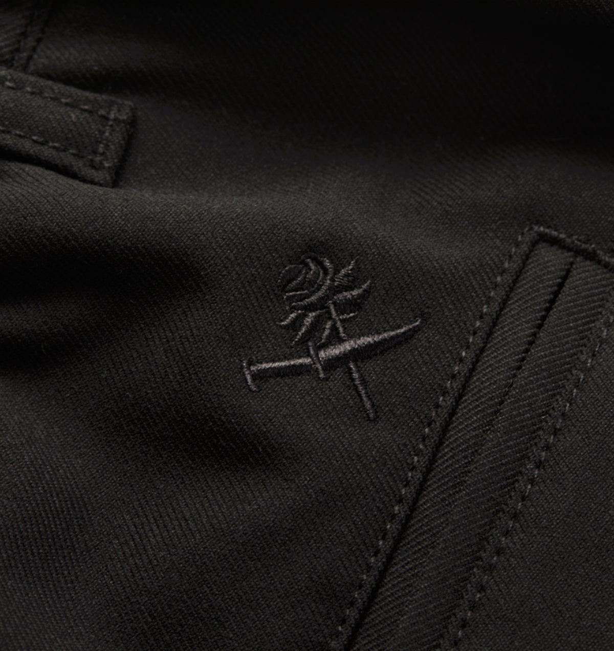 Cotton Albert Pleated Pant - Black