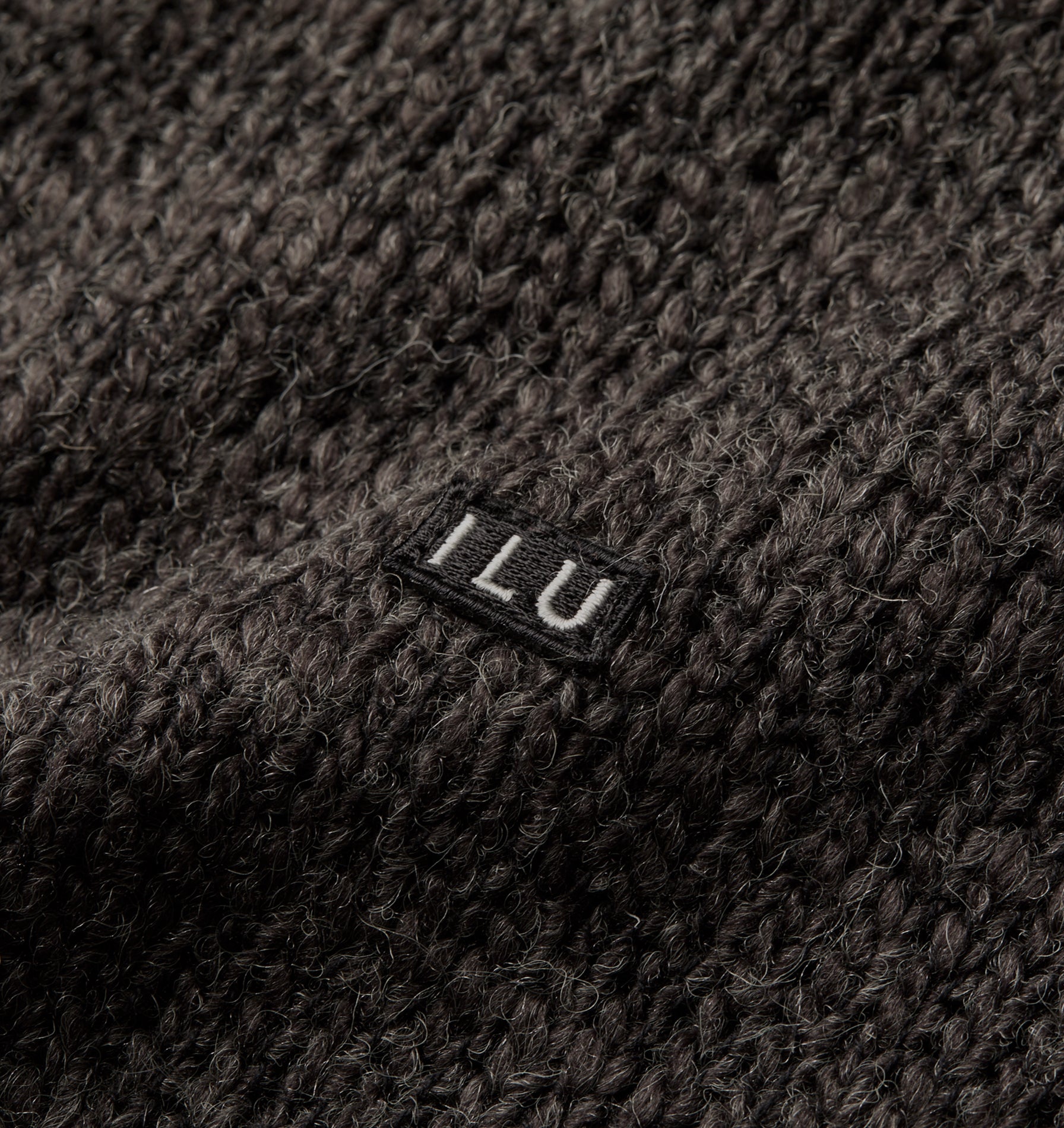 Knit Hood - Charcoal