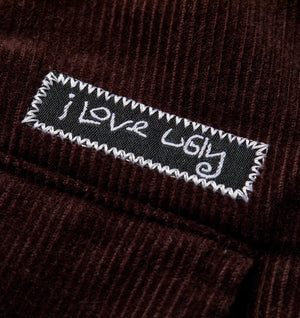 Wide Pleat Short - Espresso Cord