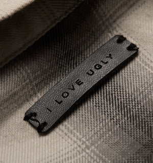 Mercer LS Flannel Shirt - Off White/Black Check