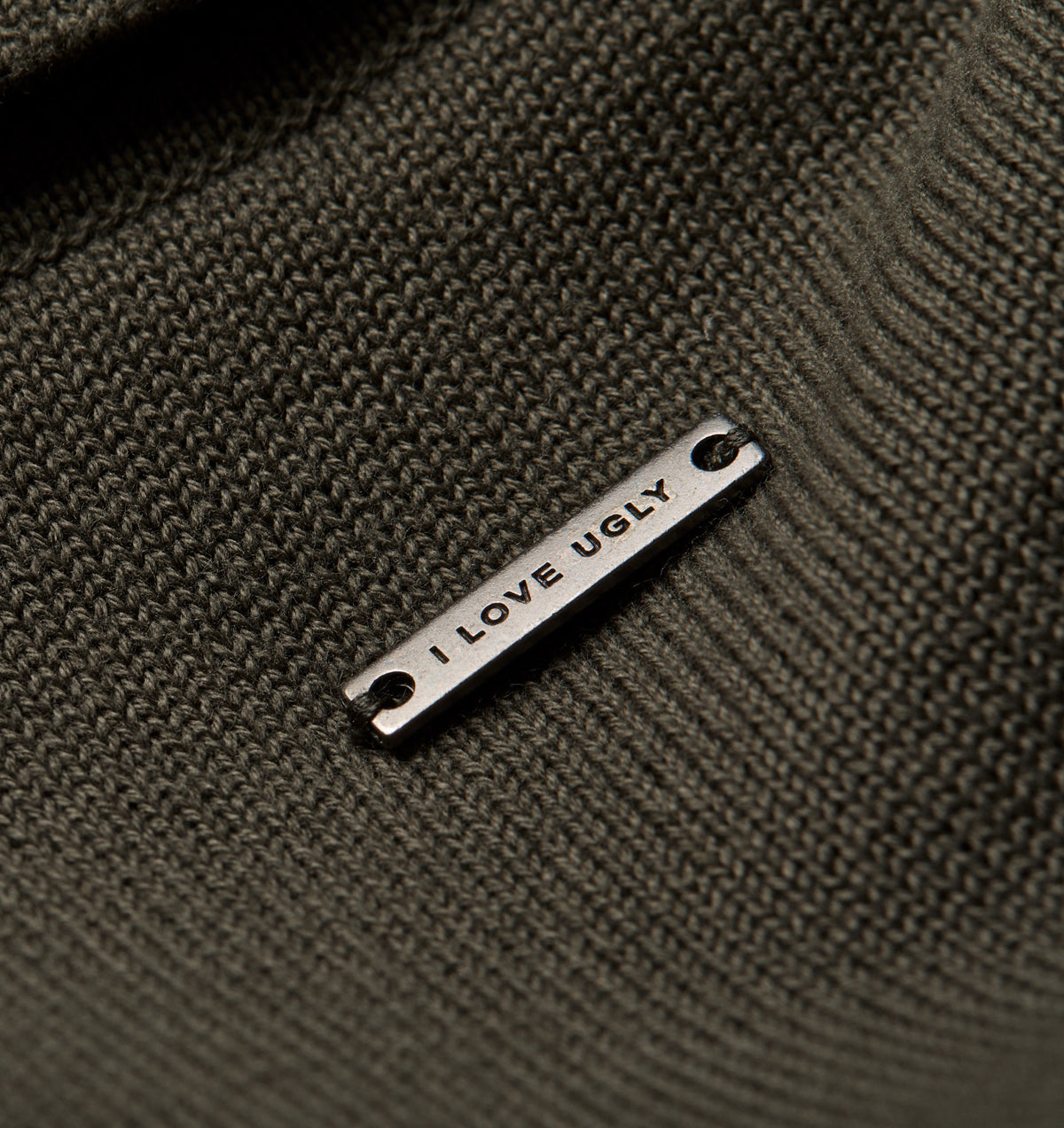 Knit LS Polo - Olive