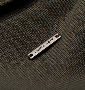 Knit LS Polo - Olive