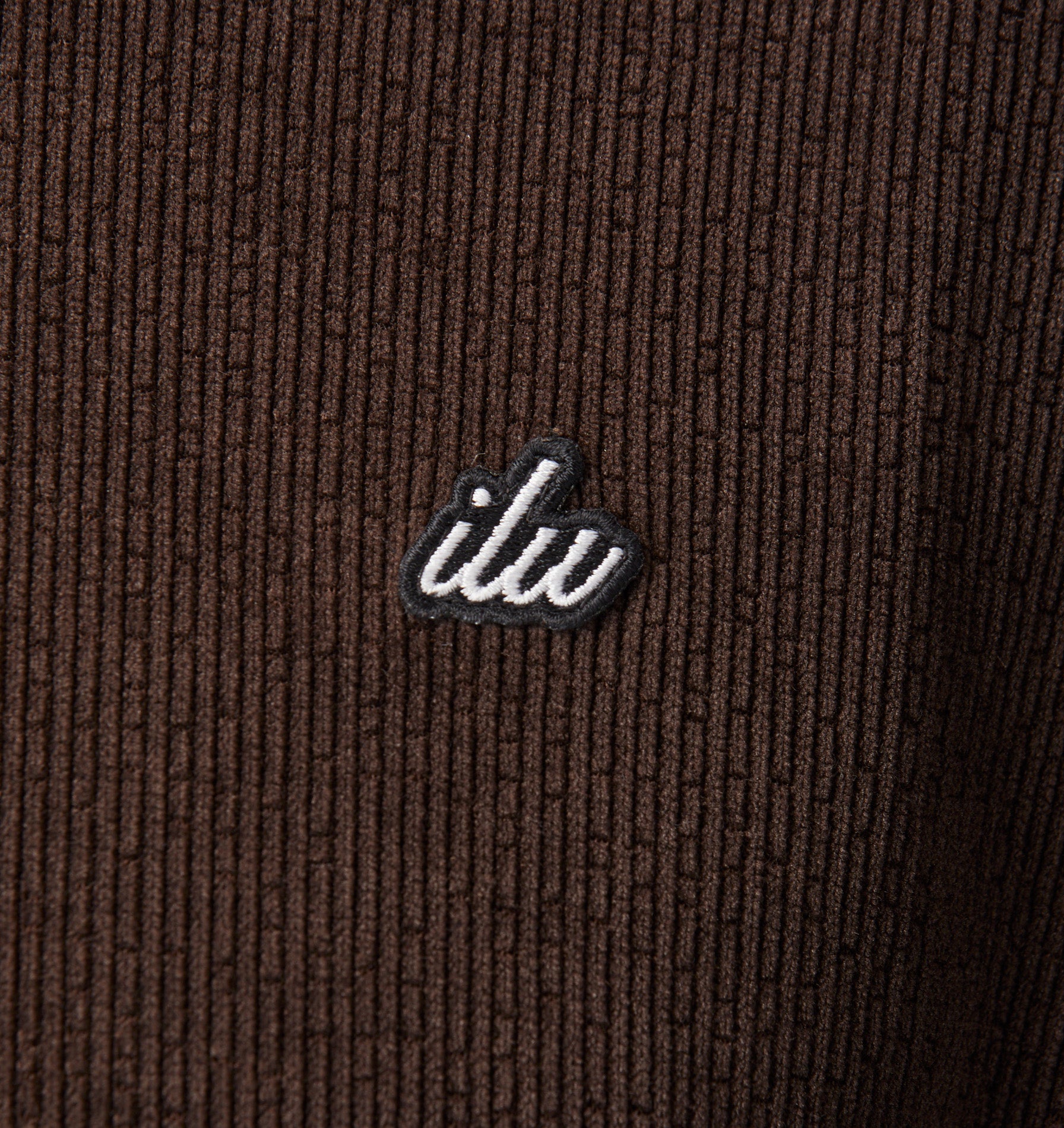 Textured LS Tee - Espresso