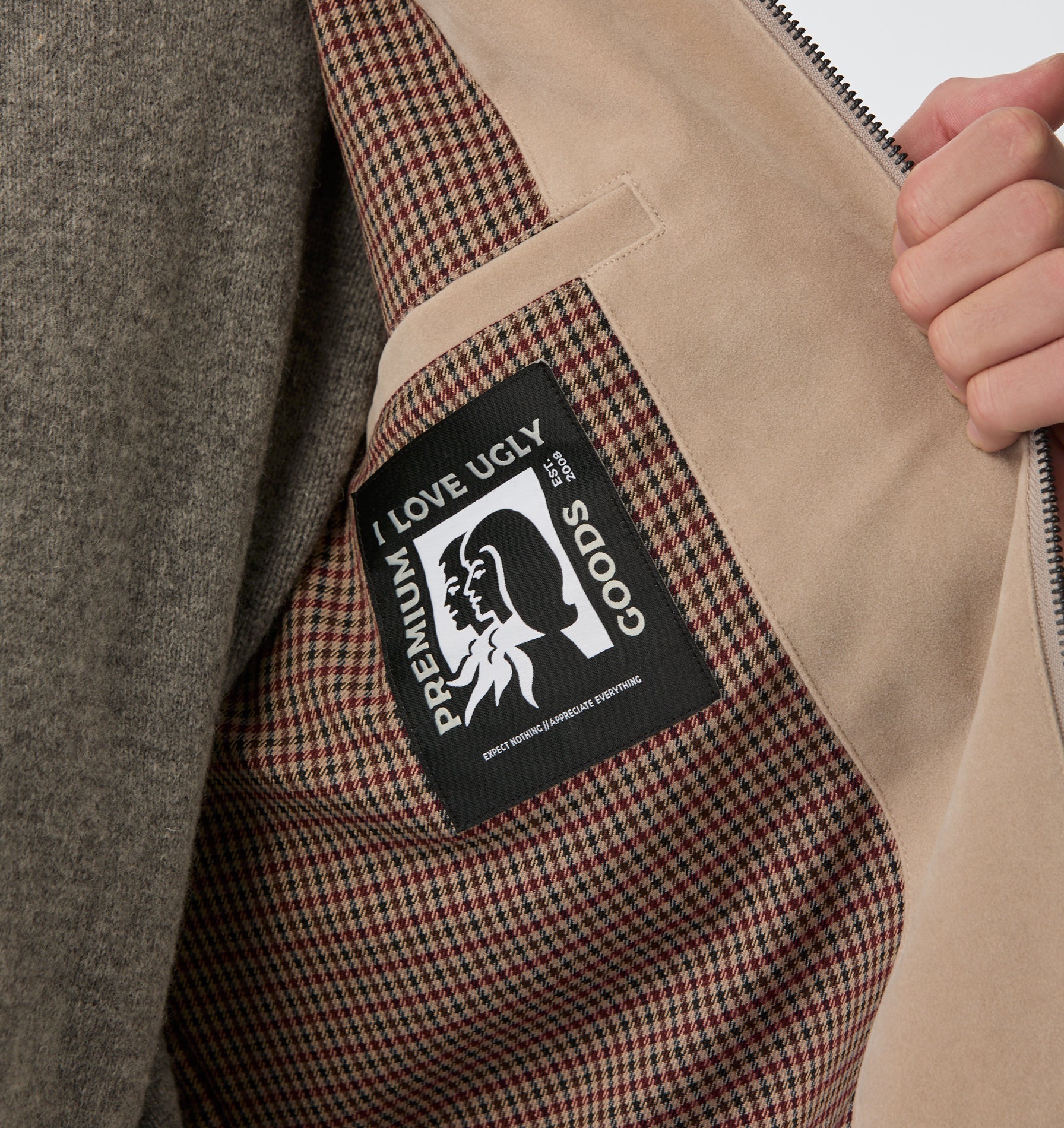 Mason Suede Jacket - Stone