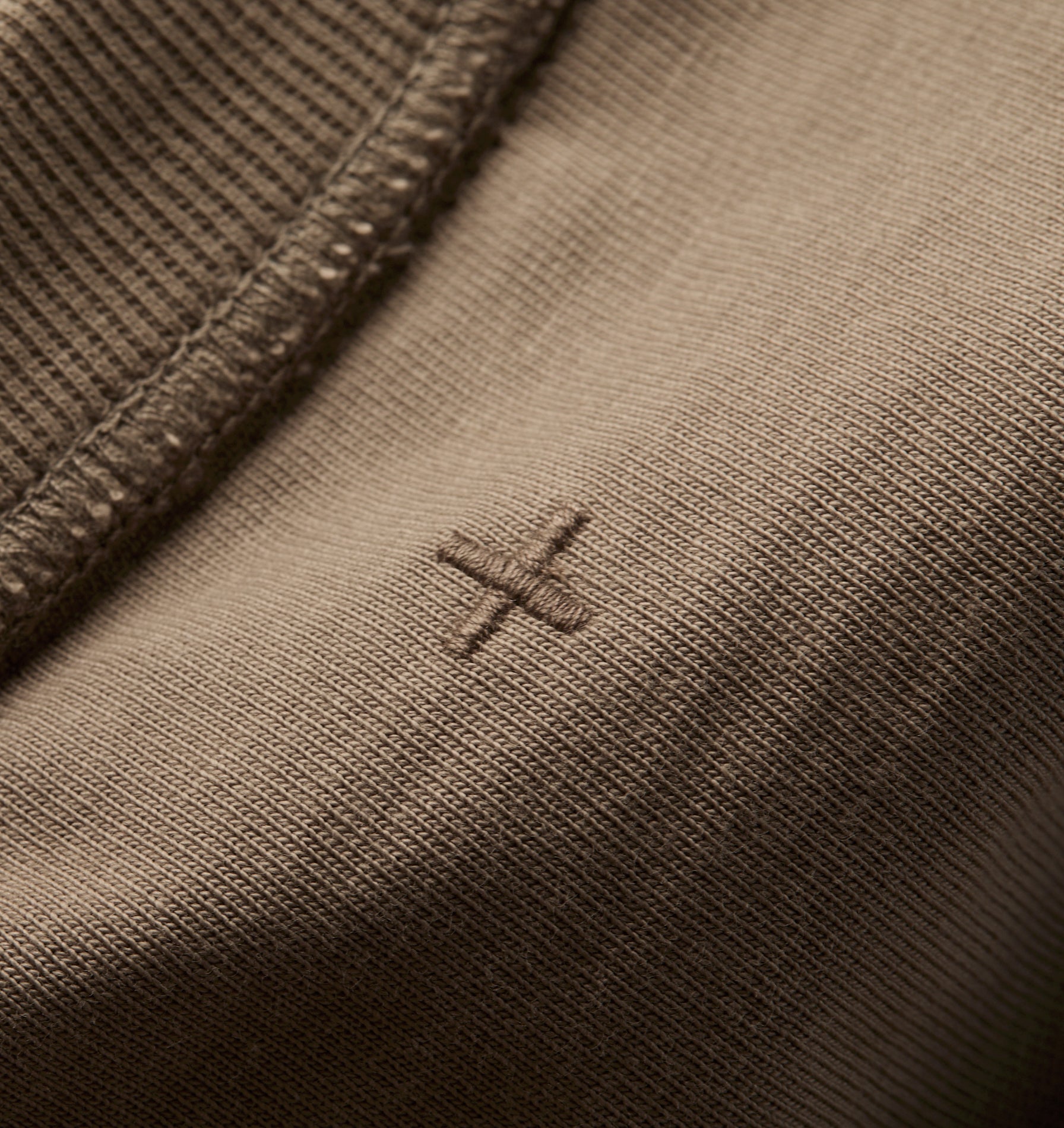 Crop Box Tee - Truffle