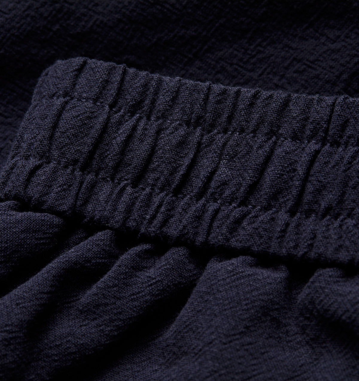 Linen Michael Pleat Short - Dark Navy