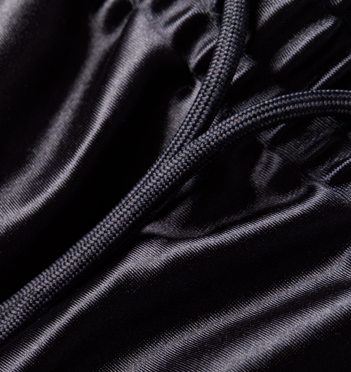 Satin Track Short - Indigo