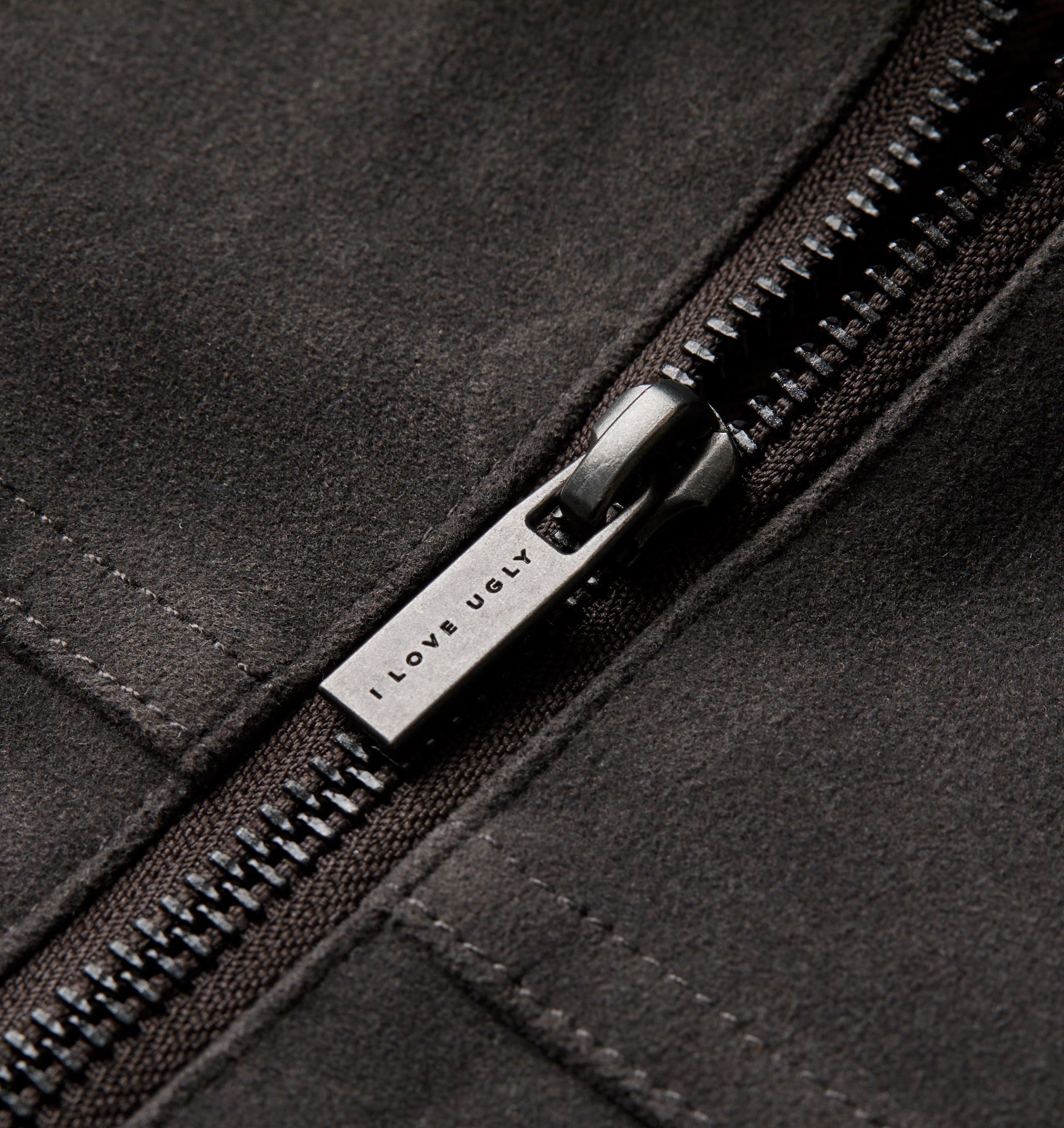 Mason Suede Jacket - Charcoal