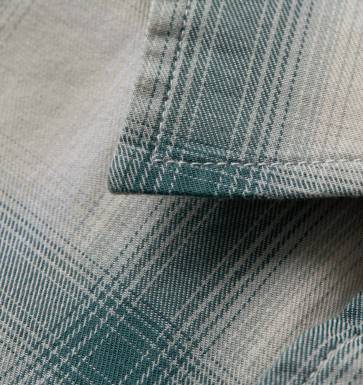 Arlo SS Shirt - White/Teal Check
